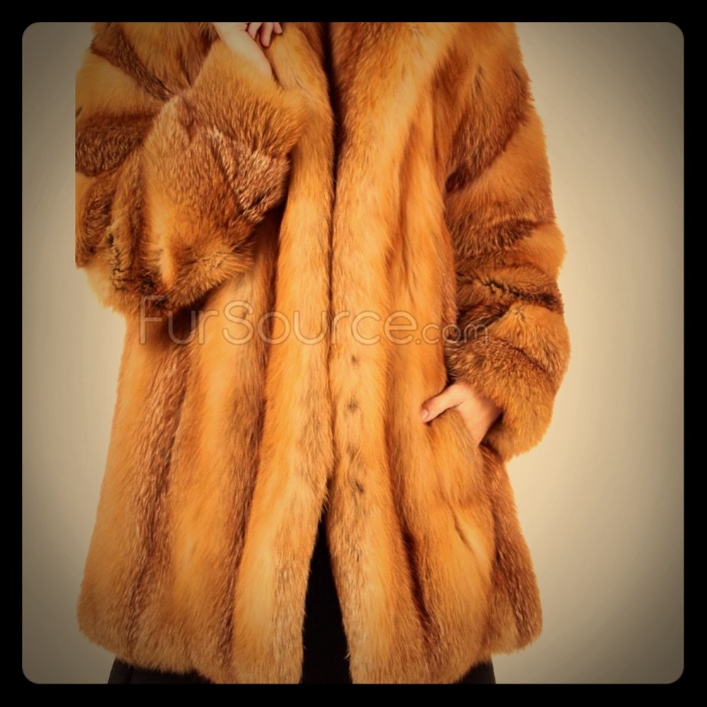 Red Fox Fur mid length